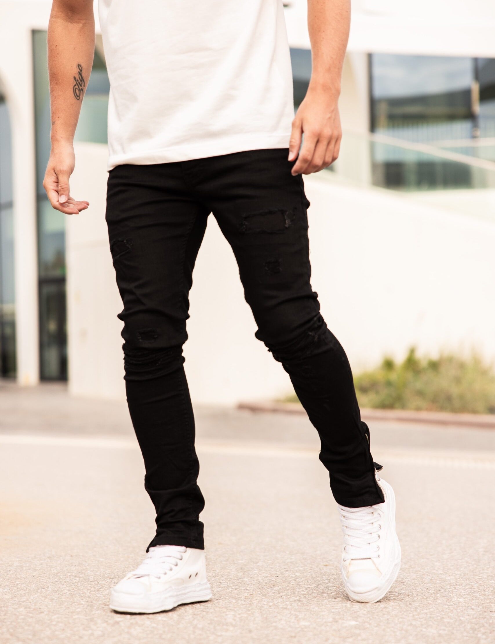 NAPOLEON SCHWARZE JEANS