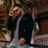ZIPPER-HOODIE SCHWARZ
