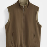 DELUXE DUBBELZIJDIGE BODYWARMER | BEIGE & BROWN