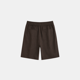 CORE LEINEN SHORTS | DEEP BROWN