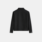 ESSENTIAL ZIP JACKET | SCHWARZ