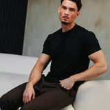 SHINY ESSENTIAL SHIRT BLACK