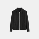 ESSENTIAL ZIP JACKET | SCHWARZ