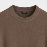 WAFFLE KNIT SWEATER | TAUPE