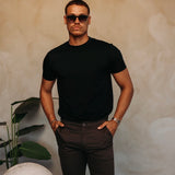 SHINY ESSENTIAL SHIRT BLACK