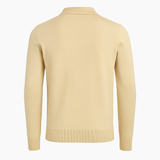KNITTED LONGSLEEVE POLO BEIGE