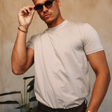 SHINY ESSENTIAL SHIRT BEIGE