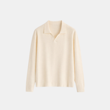 VALERO STRICKPOLOSHIRT | CREME