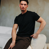 SHINY ESSENTIAL SHIRT BLACK