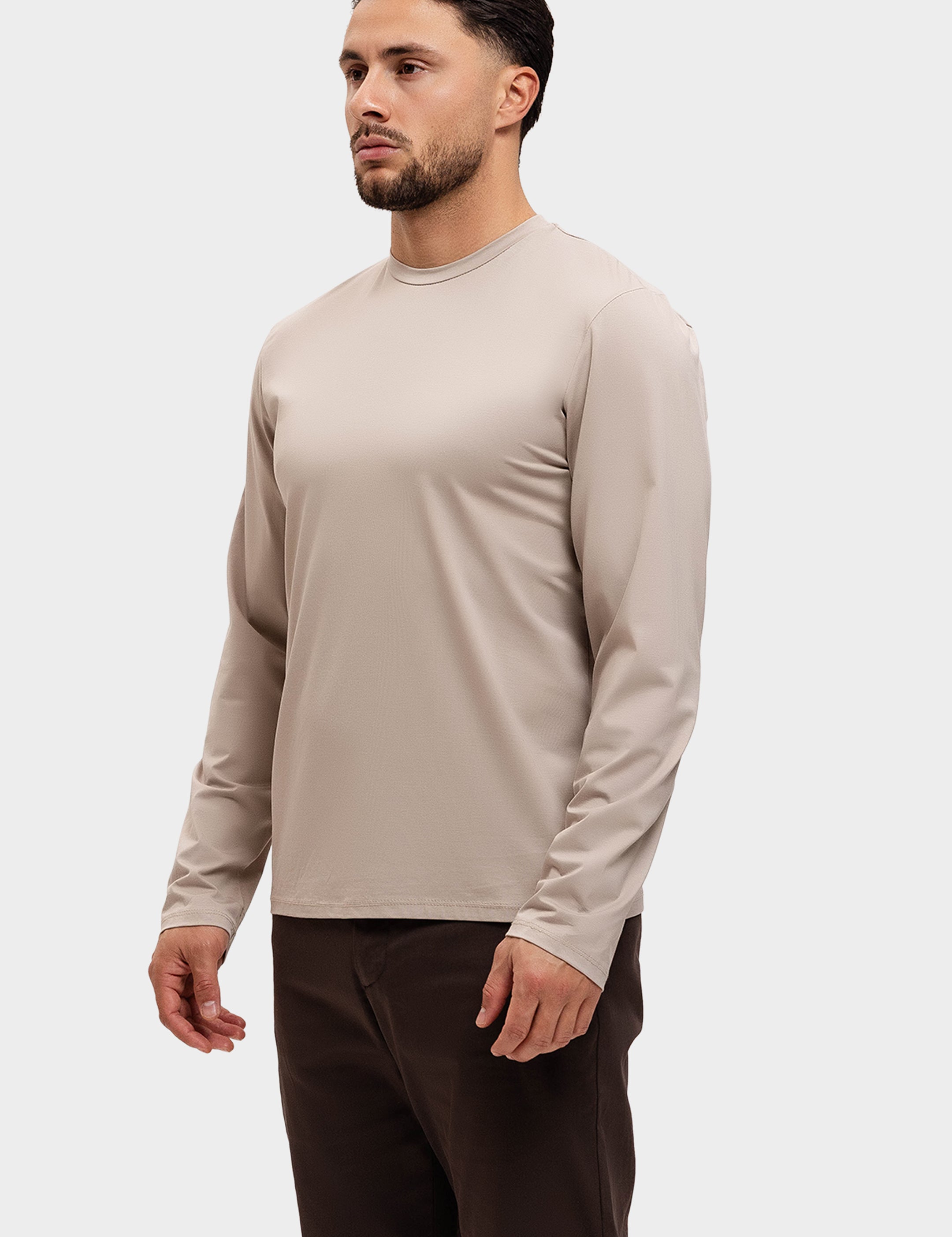 SHINY ESSENTIAL LONGSLEEVE BEIGE