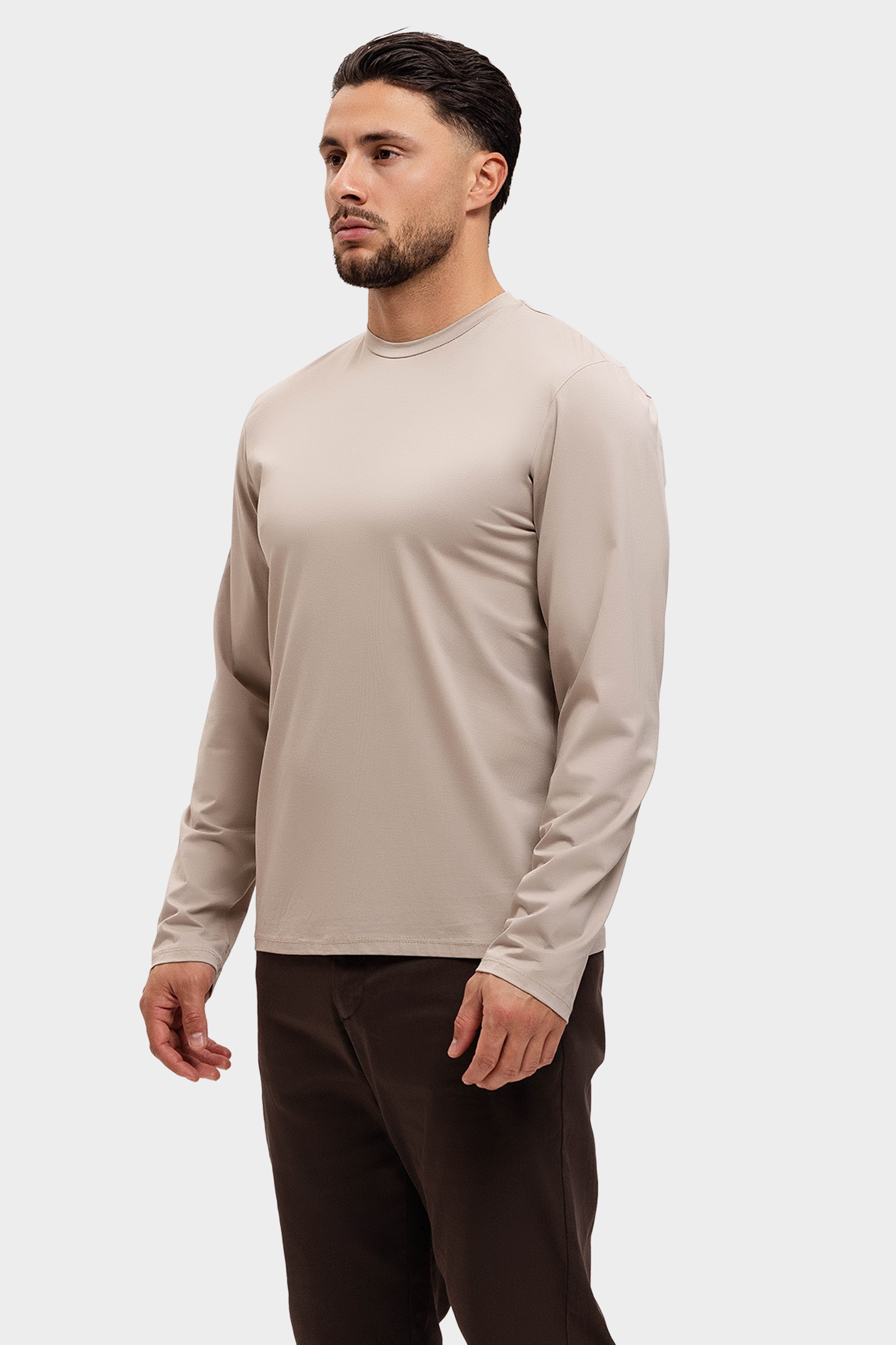 SHINY ESSENTIAL LONGSLEEVE BEIGE
