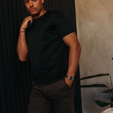 SHINY ESSENTIAL SHIRT BLACK