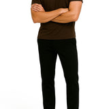 SHINY ESSENTIAL SHIRT DEEP BROWN