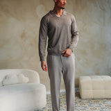 ROMEO HOSE MIT GERADEM BEIN | GRAU