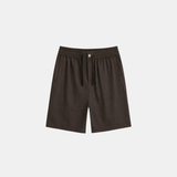 CORE LEINEN SHORTS | DEEP BROWN