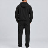 Core Tech Tracksuit Black - achterkant studio