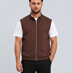 Core Bodywarmer Burgundy Beige - voorkant studio