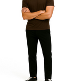SHINY ESSENTIAL SHIRT DEEP BROWN