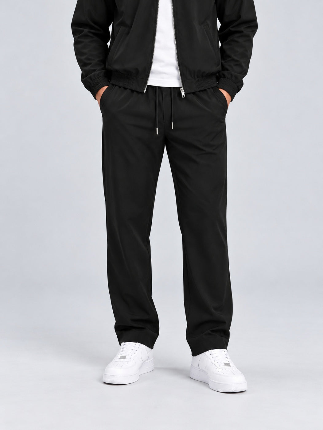 Core Tech Pants Black - voorkant studio