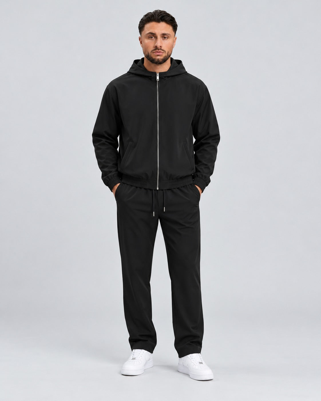 Core Tech Pants Black - voorkant studio