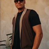 CORE BODYWARMER BEIGE BRAUN
