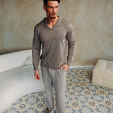 ROMEO HOSE MIT GERADEM BEIN | GRAU