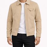 VALERMO ZIP JACKET | BEIGE
