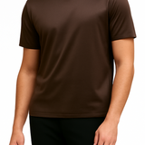 SHINY ESSENTIAL SHIRT DEEP BROWN