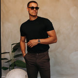 SHINY ESSENTIAL SHIRT BLACK