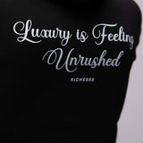 UNRUSHED HOODIE BLACK