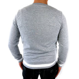 Striped Richesse Sweater Grau