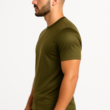 SHINY ESSENTIAL SHIRT OLIVE