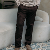 CORE STRAIGHT PANTS BROWN