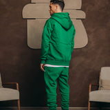 ZIPPER HOODIE GROEN