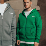 ZIPPER HOODIE GROEN