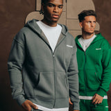 Zipper Hoodie Tracksuit Gray