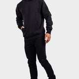 RK BLANK HOODIE BLACK SLIMFIT