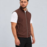 Core Bodywarmer Burgundy Beige - zijkant studio