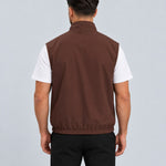 Core Bodywarmer Burgundy Beige - achterkant studio
