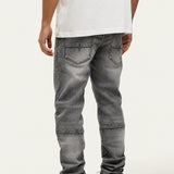 Bullet Washed Grey Baggy Jeans achterkant