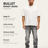 [NL] Bullet Washed Grey Baggy Jeans pasvorm en materiaal