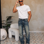 BULLET WASHED BLUE BAGGY JEANS — lifestylefoto