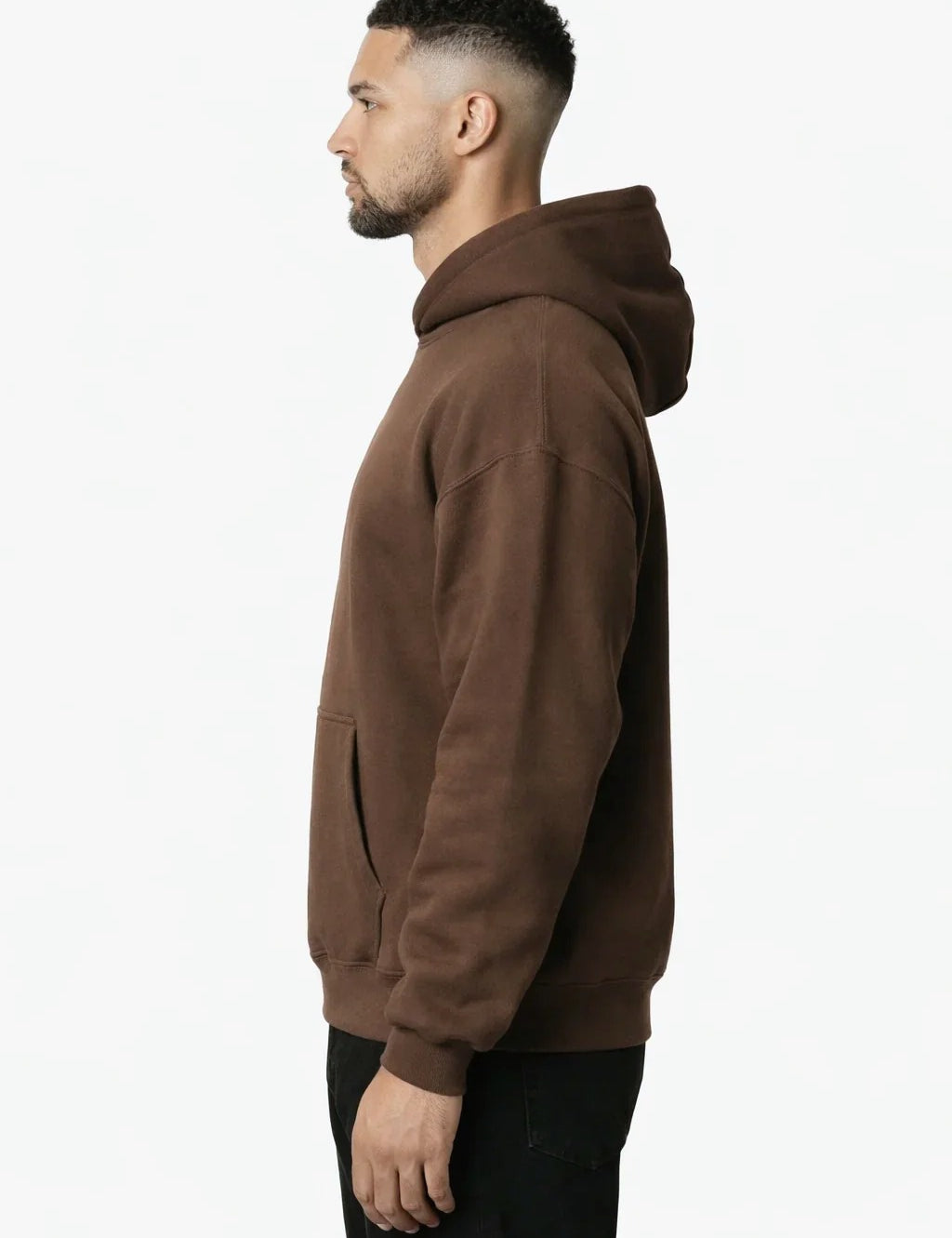 RK BLANK HOODIE COFFEE REGULAR FIT