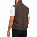 CORE BODYWARMER BROWN LIGHT - studio achterkant