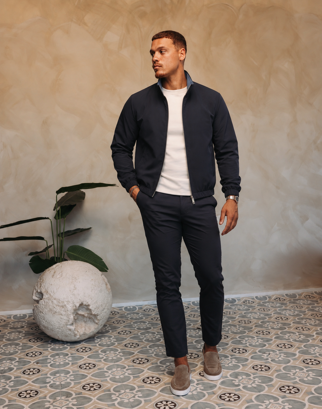 CORE JACKET NAVY — lifestylefoto
