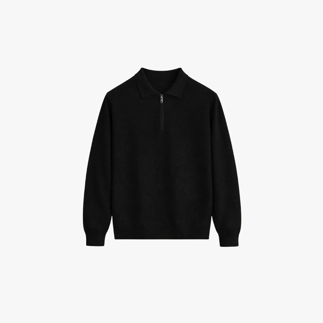 core-knit-polo-black