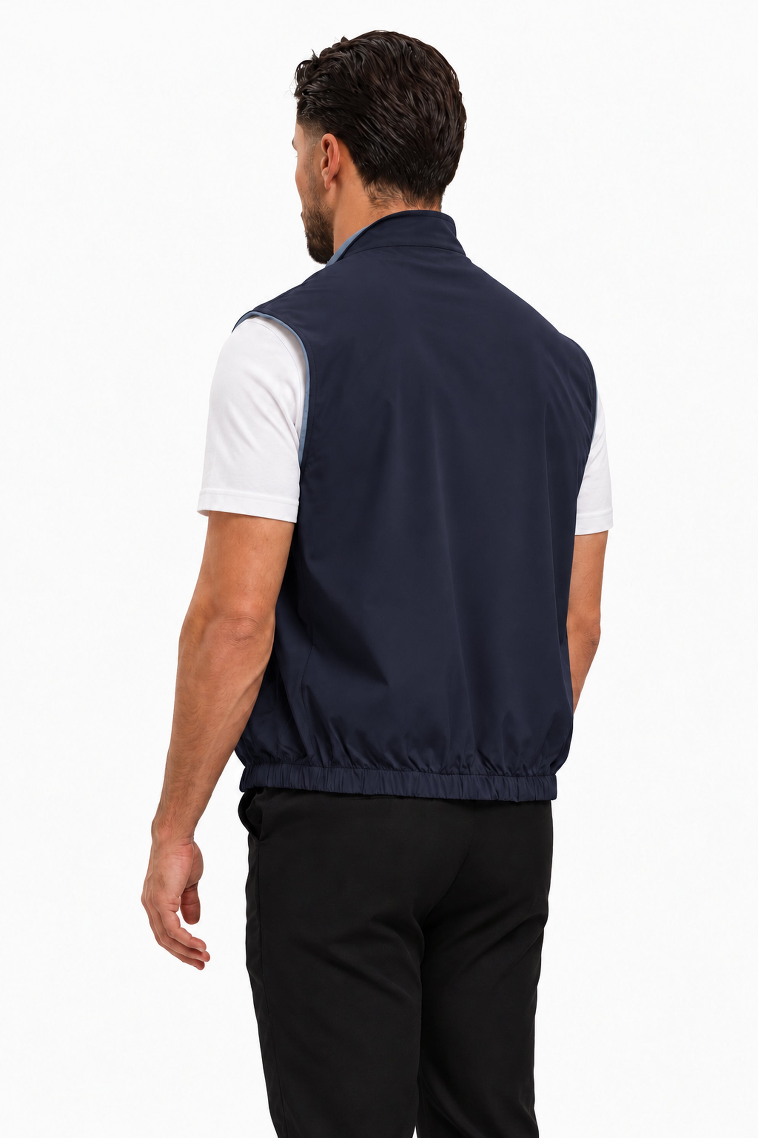 Core Bodywarmer Navy - studio achterkant