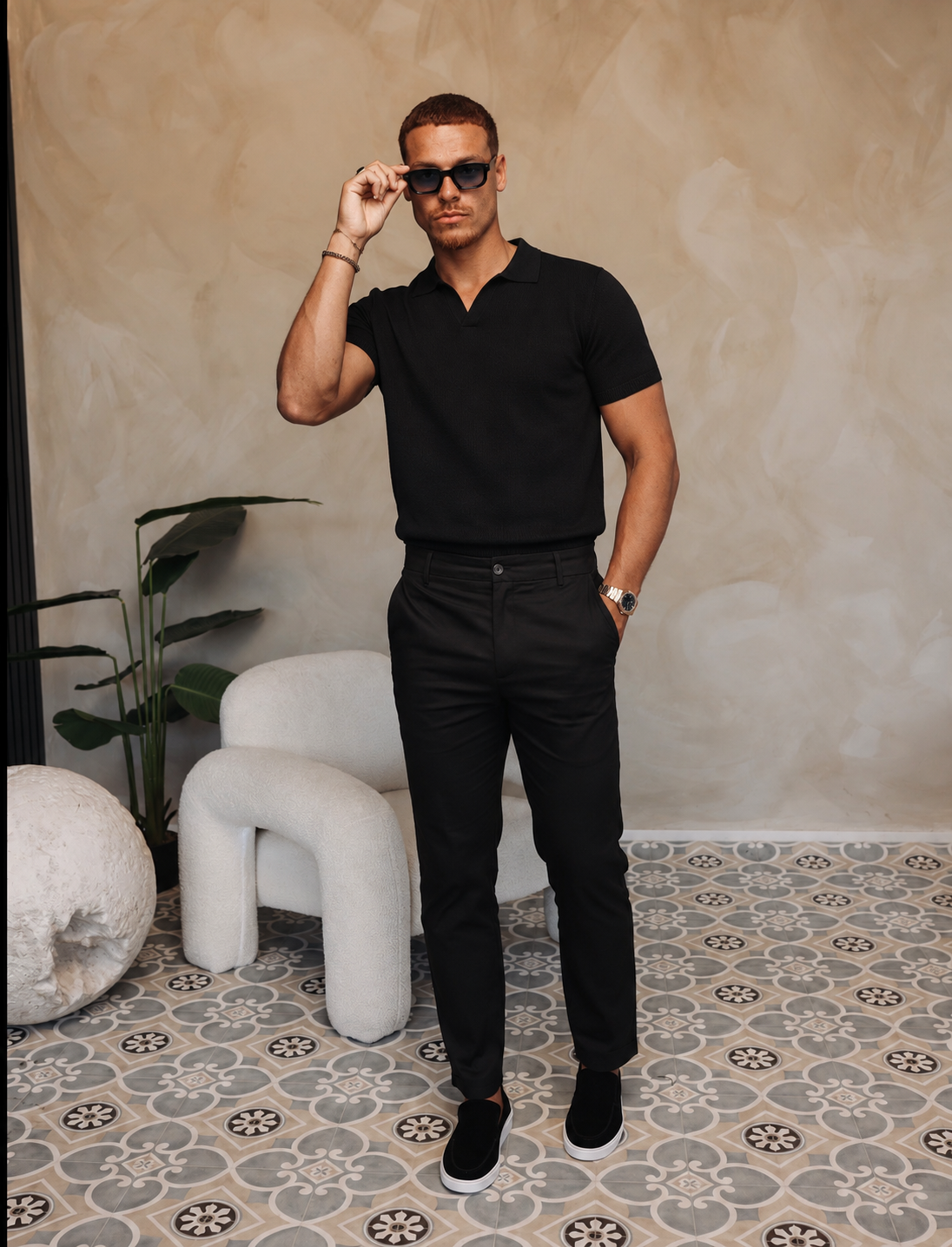 CORE POLO BLACK — lifestylefoto
