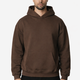 RK BLANK HOODIE KAFFEE ÜBERGRÖSSE