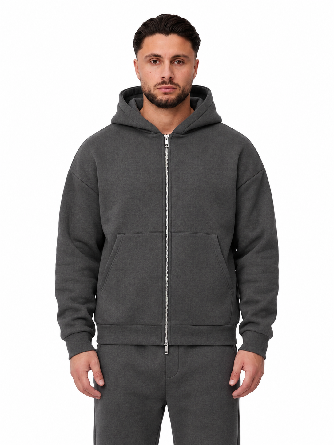 Deluxe Vest Dark Grey, vooraanzicht